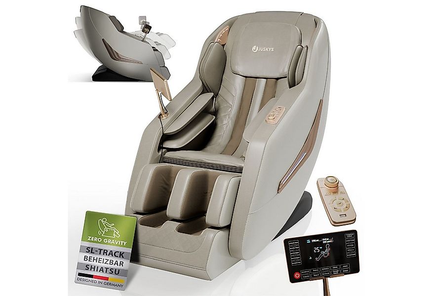 Juskys Massagesessel Paros, Ganzkörpermassage, SL-Track, Zero-Gravity, Touc günstig online kaufen