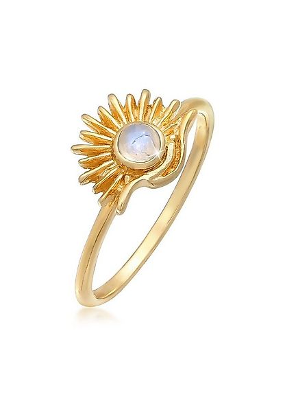 Elli Fingerring Elli Mondstein Sonne Boho Style 925 Silber, Sonne günstig online kaufen