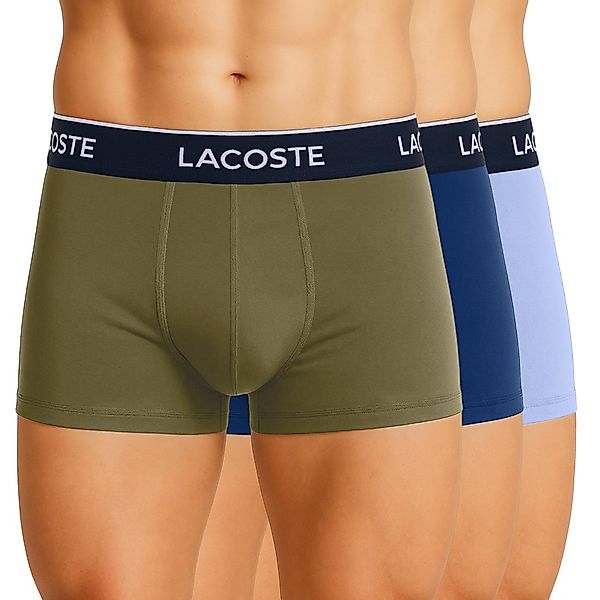 Lacoste 3-er Set Trunks Blau, Grün & Flieder günstig online kaufen
