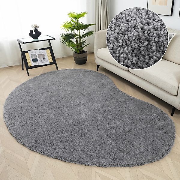 LeGer Home by Lena Gercke Hochflor-Teppich "Halrum, einfarbig, besondere Fo günstig online kaufen