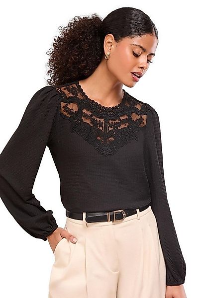 LIPSY Langarmbluse Lipsy Shirt mit Spitzendetails (1-tlg) günstig online kaufen