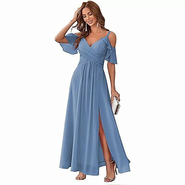 FIDDY Abendkleid Abendkleid mit V-Ausschnitt, Abendkleid in A-Linie, langes günstig online kaufen
