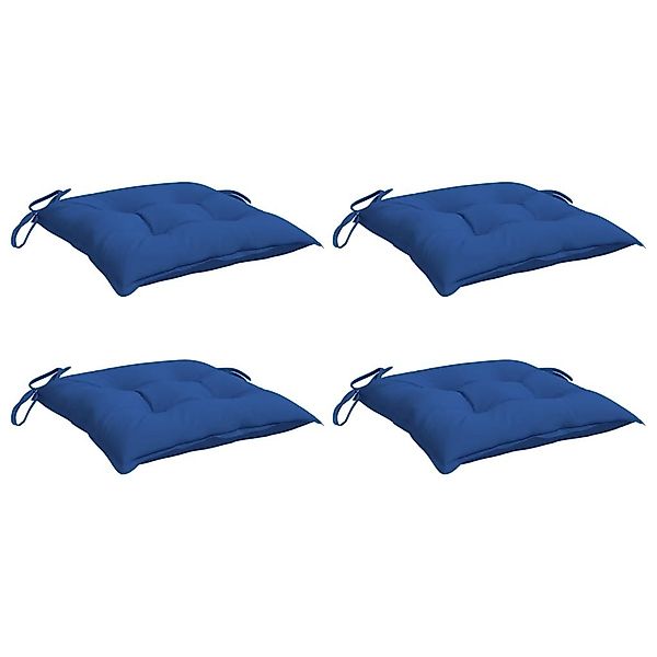 vidaXL Sitzauflage Stuhlkissen 4 Stk. Blau günstig online kaufen