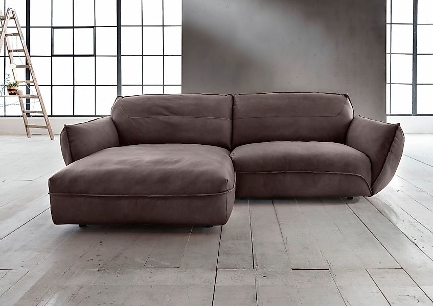 BETYPE Ecksofa "Be Type Be Chilled, Mega Sofa, Bezug: hochwertiges Anilinle günstig online kaufen