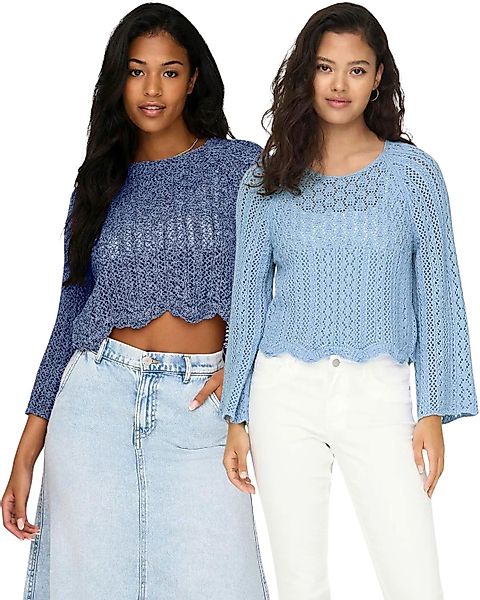 ONLY 3/4 Arm-Pullover Strick Oberteil im günstig online kaufen