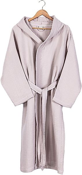 Egeria Morgenmantel Balance mit Kapuze, Baumwolle, Kapuze, Gürtel, Musselin günstig online kaufen