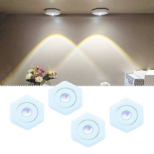 Jibenhome LED Nachtlicht LED-Pucklichter Batteriebetriebene,Unterschrankleu günstig online kaufen