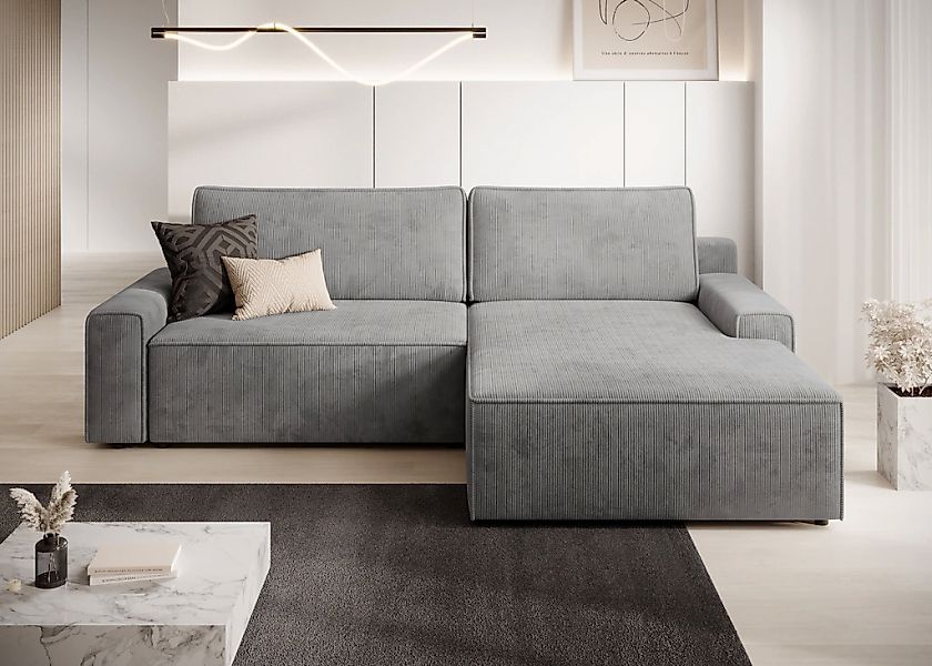 TRENDMANUFAKTUR Ecksofa "Challenge, Schlafsofa mit Bettkasten, Couch in L-F günstig online kaufen