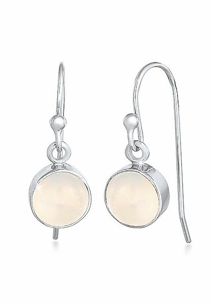 Elli Paar Ohrhänger Mondstein Moon Rund Basic Trend 925 Silber günstig online kaufen
