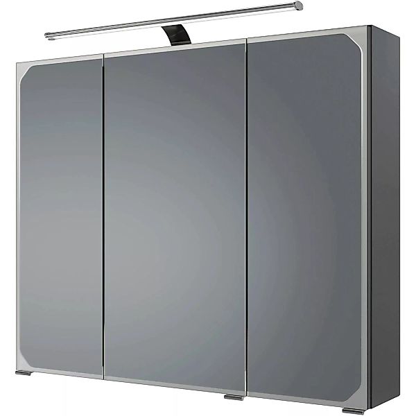 Pelipal Spiegelschrank Quantum 05 Anthrazit 85 cm mit Softclose Türen günstig online kaufen