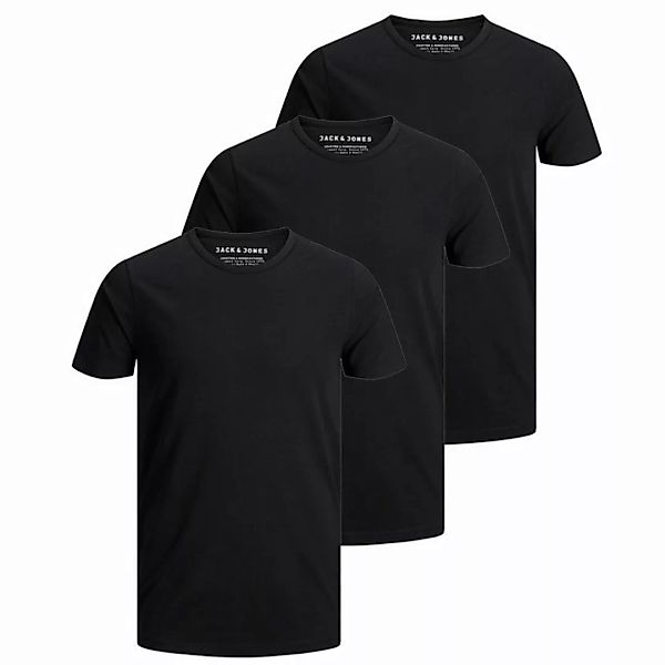 Jack & Jones T-Shirt Herren Basic T-Shirt 3er Pack Rundhals O-Neck Regular günstig online kaufen