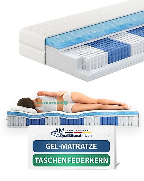 Taschenfederkernmatratze 1000 Federn, 7-Zonen Federkernmatratze, Memory günstig online kaufen