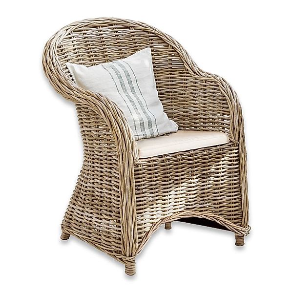 Mirabeau Gartensessel Sessel Margate braun/creme günstig online kaufen