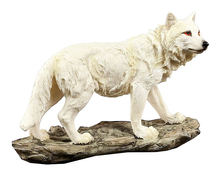Figuren Shop GmbH Tierfigur Wolf Figur - Der Bergwächter - Willow Hall Tier günstig online kaufen