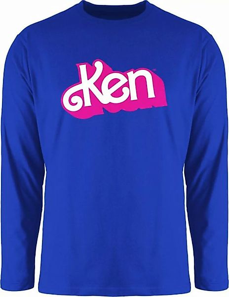 Shirtracer Rundhalsshirt Ken Logo - Barbie Herren - Herren Langarmshirt ken günstig online kaufen