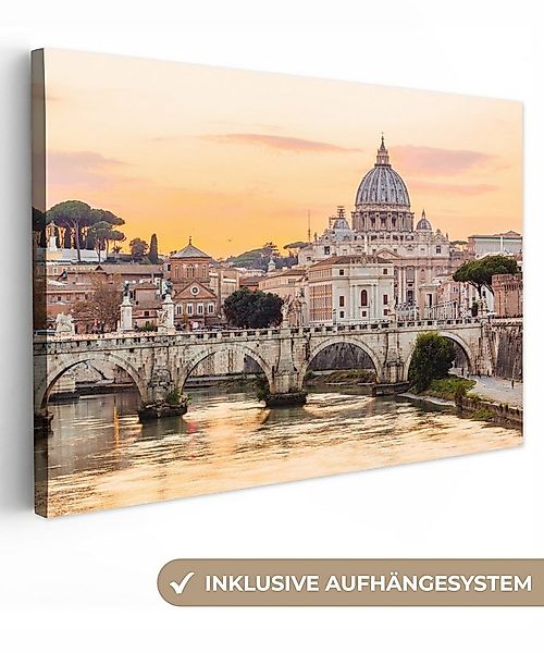 OneMillionCanvasses® Leinwandbild Italien - Skyline - Rom, Fotodruck (1 St) günstig online kaufen