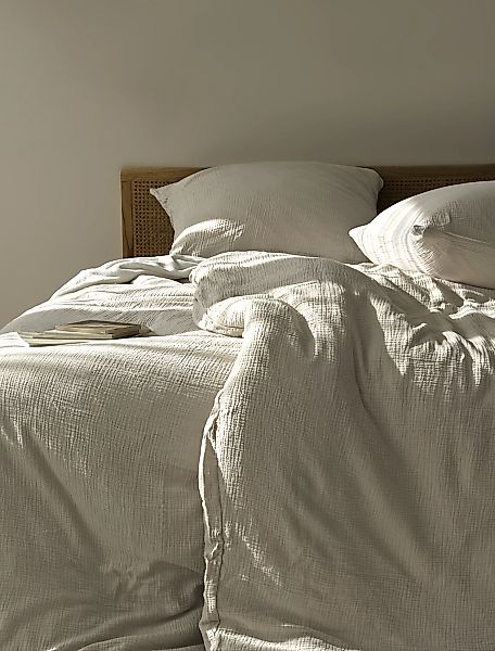 BIERBAUM Bettwäsche "4129" 2 Stk. Musselin, 100 % Baumwolle, pflegeleicht, günstig online kaufen