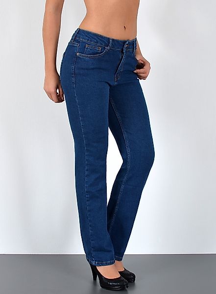ESRA Straight-Jeans Damen Jeans Straight Leg günstig online kaufen
