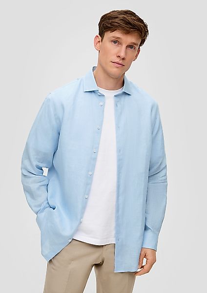 s.Oliver BLACK LABEL Langarmhemd Glänzendes Tailored günstig online kaufen