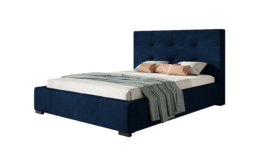 Polsterbett mit Stauraum Bristol ¦ blau ¦ Maße (cm): B: 140 H: 104 Betten > günstig online kaufen