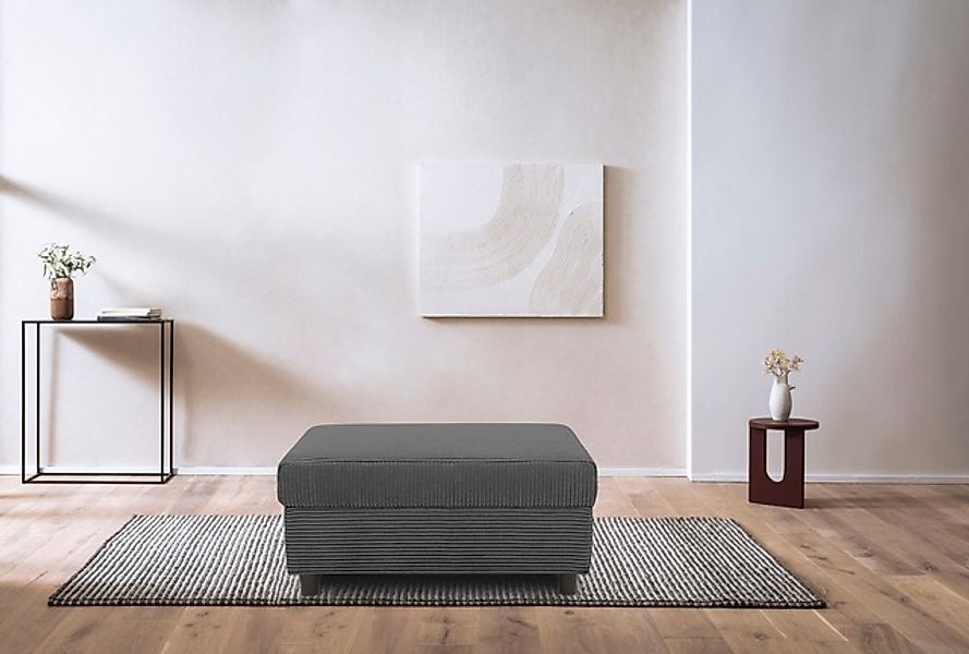 INOSIGN Polsterhocker "Turah 2 in Cord oder wasserabweisender Microfaser,", günstig online kaufen