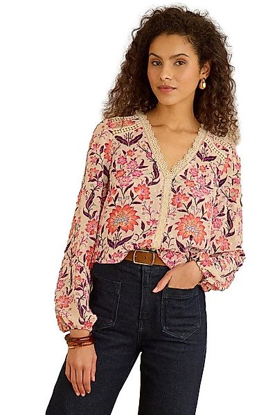 Love & Roses Langarmbluse Love & Roses Spitzenbluse mit V-Ausschnitt Regula günstig online kaufen