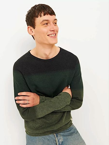 Jack & Jones Rundhalspullover JJEHILL KNIT CREW NECK NOOS aus Strukturstric günstig online kaufen