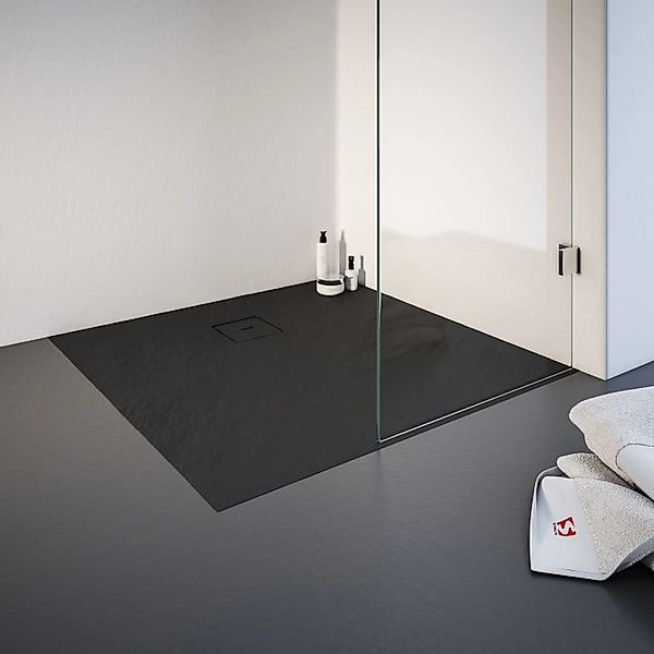 Schulte Duschwanne ExpressPlus Quadrat 90 cm x 90 cm Anthrazit günstig online kaufen