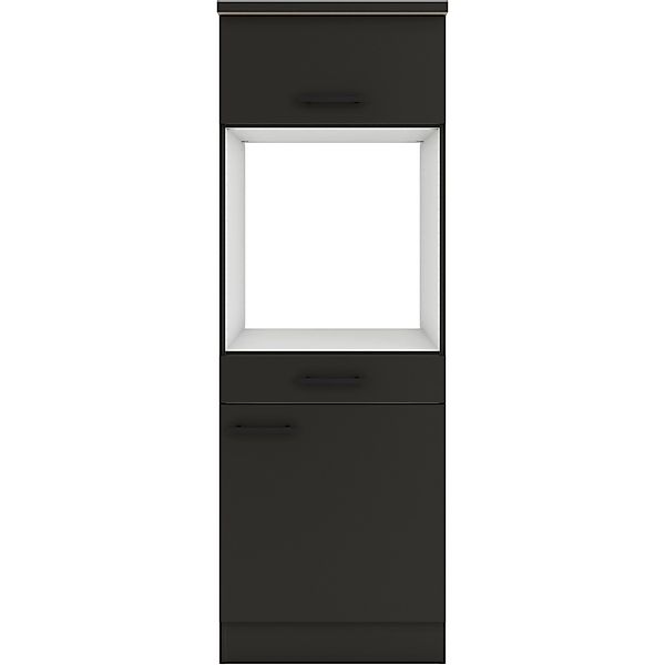 OPTIFIT Madrid420 Küchen-Geräteumbauschrank 60 cm Anthrazit Matt günstig online kaufen