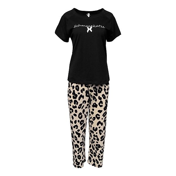 Louis & Louisa Capri-Pyjama Capri "Schmusekatze" günstig online kaufen