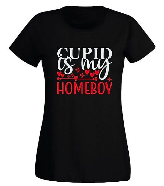 G-graphics T-Shirt Damen T-Shirt - Cupid is my homeboy Slim-fit, mit Frontp günstig online kaufen