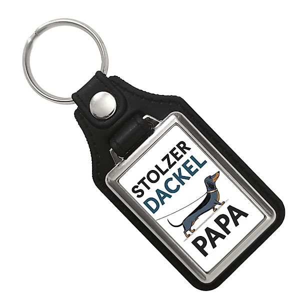 speecheese Schlüsselanhänger Stolzer Dackel Papa Schlüsselanhänger günstig online kaufen