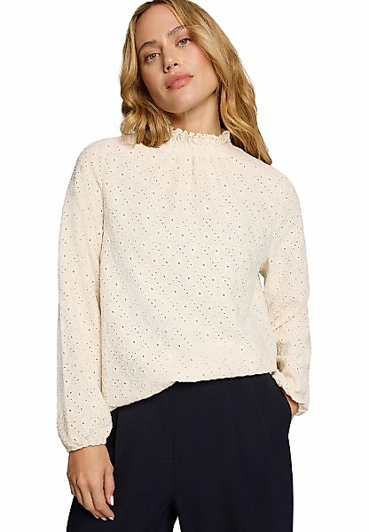 Zero Klassische Bluse "Damen mit Lochmuster" günstig online kaufen