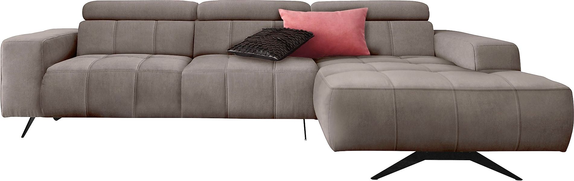 DOMO collection Ecksofa "Trento L-Form, mit Kufenfuß oder Einzelfuß", wahlw günstig online kaufen