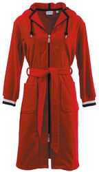 Carl Ross Damenbademantel "437410" 1 Stk. tlg., mit Tricolour Ärmelbündchen günstig online kaufen