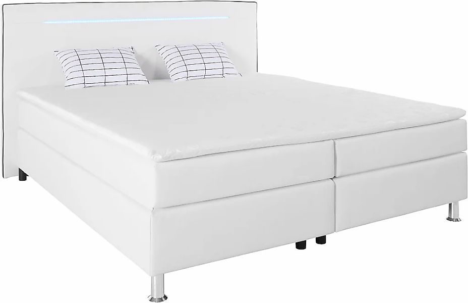 COLLECTION AB Boxspringbett, inkl. LED-Beleuchtung, Topper und Kissen günstig online kaufen