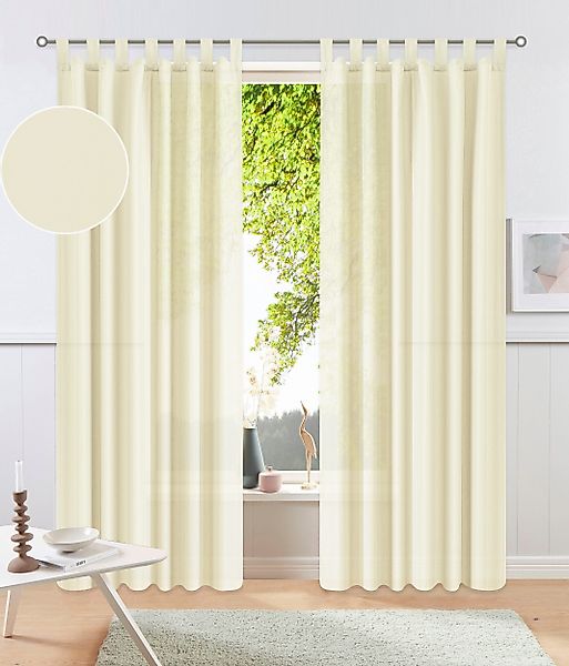 my home Vorhang Raja, Schlaufen (2 günstig online kaufen