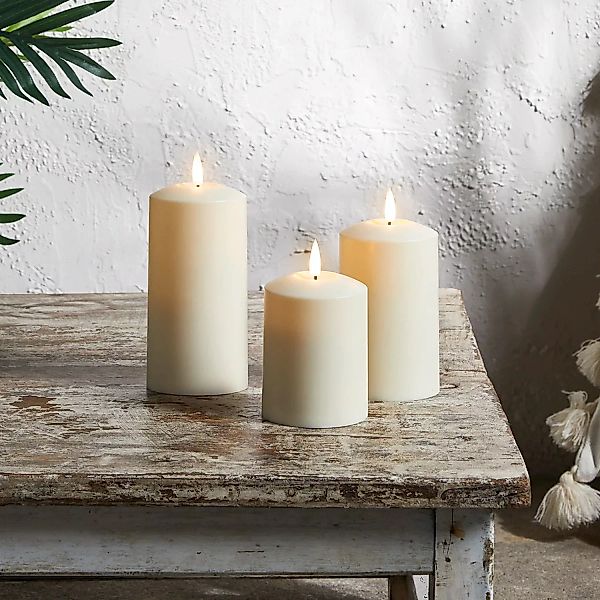 TruGlow® LED Outdoor Kerzen Trio günstig online kaufen