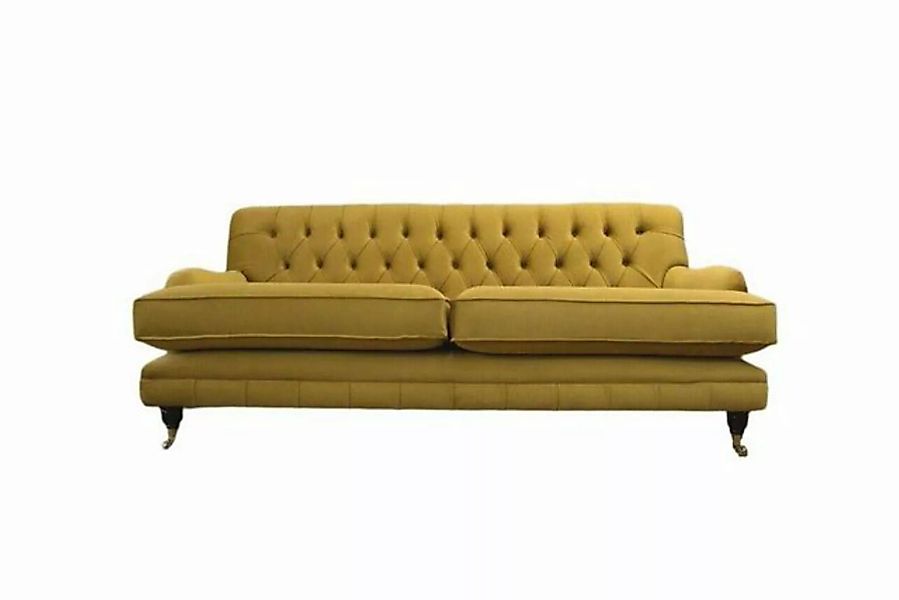 JVmoebel Sofa Sofa 3 Sitzer Gelb Polstersofa Wohnzimmer Elegantes Design Kl günstig online kaufen