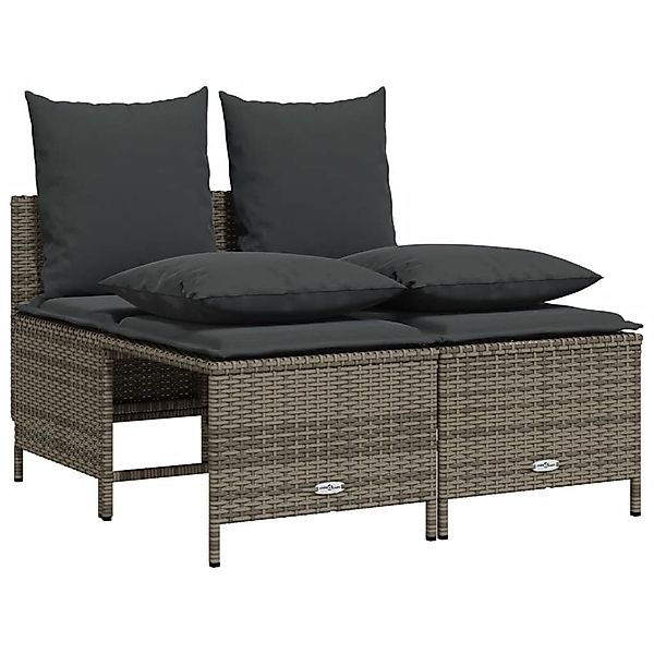 vidaXL Gartenlounge-Set 4-tlg. Garten-Sofagarnitur mit Kissen günstig online kaufen