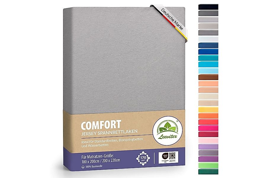 leevitex® Spannbettlaken Spannbettlaken Boxspringbett & Wasserbett Spannbet günstig online kaufen