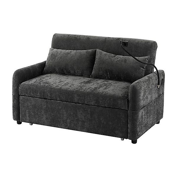 HAUSS SPOLE Sofa Schlafsofa mit verstellbare Rückenlehne, USB-Ladeanschluss günstig online kaufen