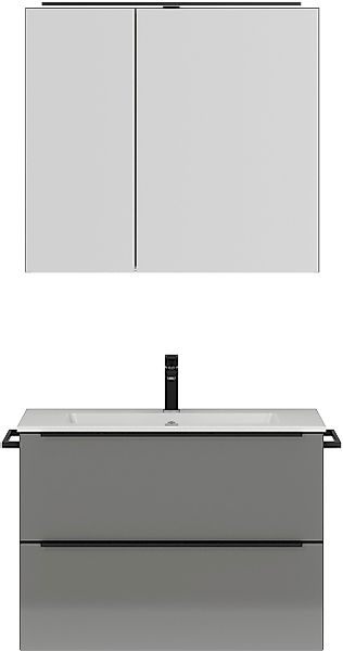 nobilia® Badmöbel-Set Levere, (2-St., vormontiert, mit günstig online kaufen