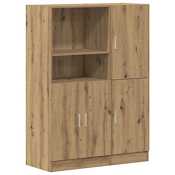 vidaXL 2-Tlg Küchenschrank-Set Artisan-Eiche Holzwerkstoff 3324150 günstig online kaufen