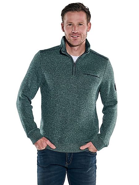 Engbers Sweatshirt Herren Sweatshirt mit Stehkragen, Gruen günstig online kaufen