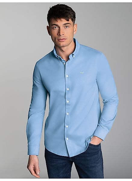 Trigema Poloshirt "TRIGEMA Business-Hemd aus DELUXE-Single-Jersey", (1 tlg. günstig online kaufen