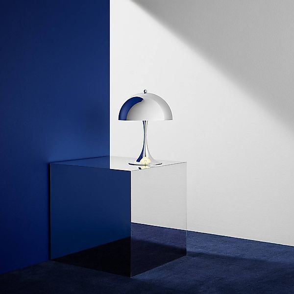 Louis Poulsen Panthella Mini LED-Tischlampe chrom günstig online kaufen