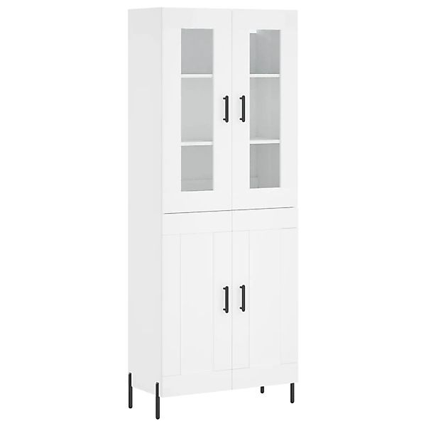 vidaXL Highboard Weiß 69,5x34x180 cm Holzwerkstoff 3198345 günstig online kaufen