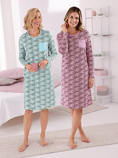 wäschepur Sleepshirt "Sleepshirts" Brusttasche günstig online kaufen