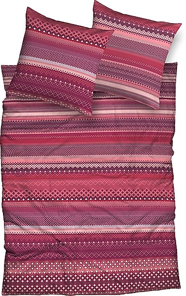 CASATEX Bettwäsche Alfredo, Biber, 2 teilig, günstig online kaufen